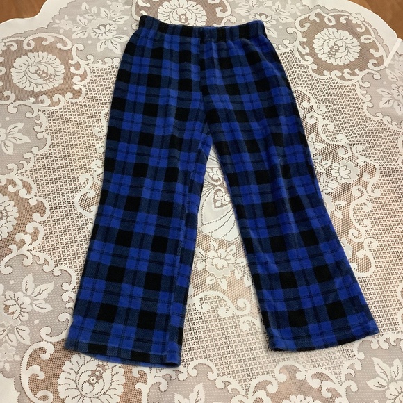 Ardene Blue fleece lumberjack sleep pants fit M/L - Picture 1 of 6